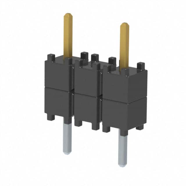 DW-03-07-S-S-200-002 CONN HDR 3POS 0.1 STACK T/H GOLD