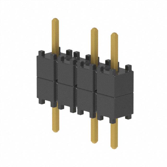 DW-04-07-G-S-200-002 CONN HDR 4POS 0.1 STACK T/H GOLD