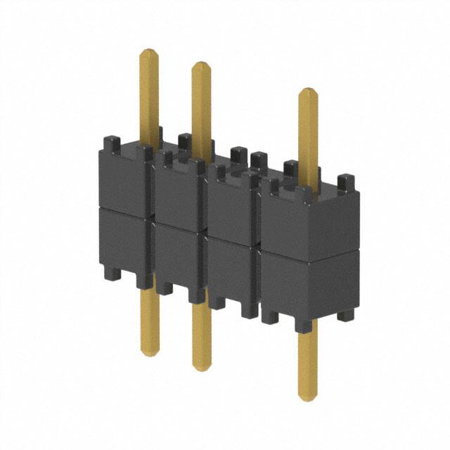 DW-04-07-G-S-200-003 CONN HDR 4POS 0.1 STACK T/H GOLD