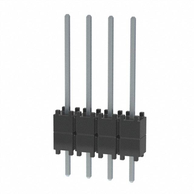 DW-04-09-T-S-200 CONN HDR 4POS 0.1 STACK T/H TIN