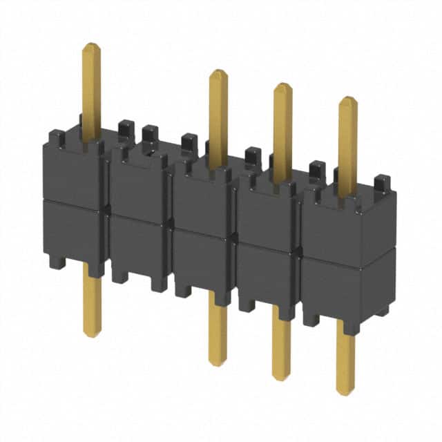 DW-05-07-G-S-200-002 CONN HDR 5POS 0.1 STACK T/H GOLD