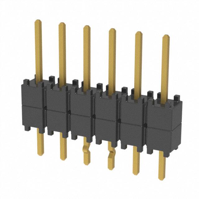 DW-06-08-G-S-200-LL CONN HDR 6POS 0.1 STACK T/H GOLD