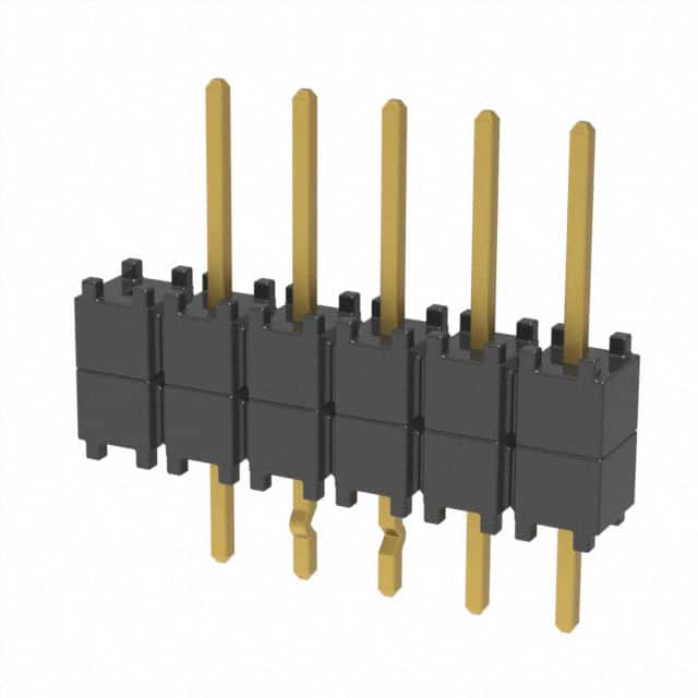 DW-06-08-G-S-200-LL-001 CONN HDR 6POS 0.1 STACK T/H GOLD