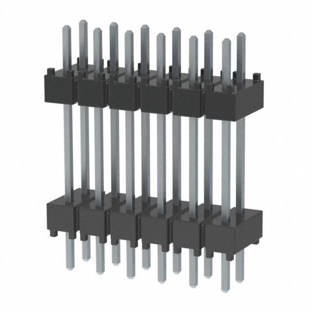DW-06-10-T-D-500 CONN HDR 12POS 0.1 STACK T/H TIN
