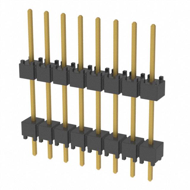 DW-08-10-G-S-450 CONN HDR 8POS 0.1 STACK T/H GOLD