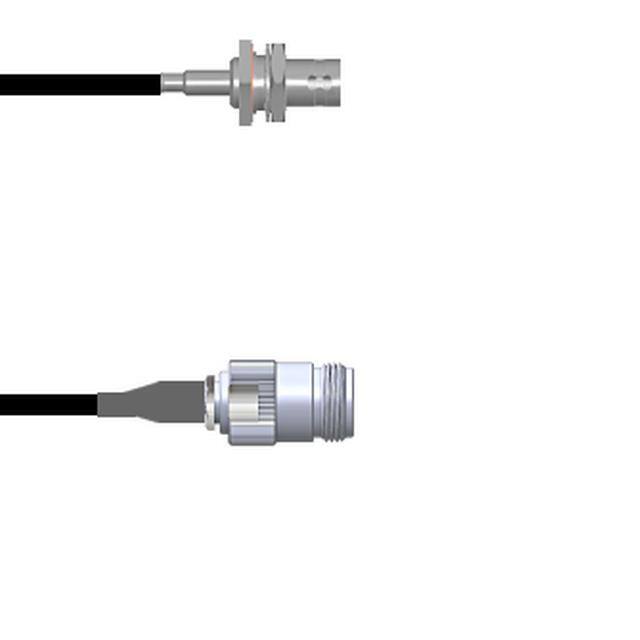 Q-040200003.25M CBL ASY BNC-N-TYP J RG174 9.843"