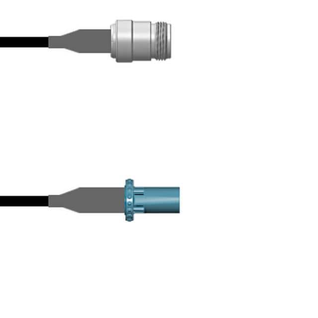 Q-1W05B00080.5M CBL ASSY N-FAKRA J-P RG58 19.69"