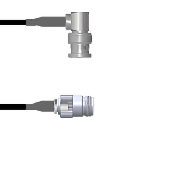 Q-0D02000030.5M CBL ASSY BNC-N-TYPE RG174 19.69"