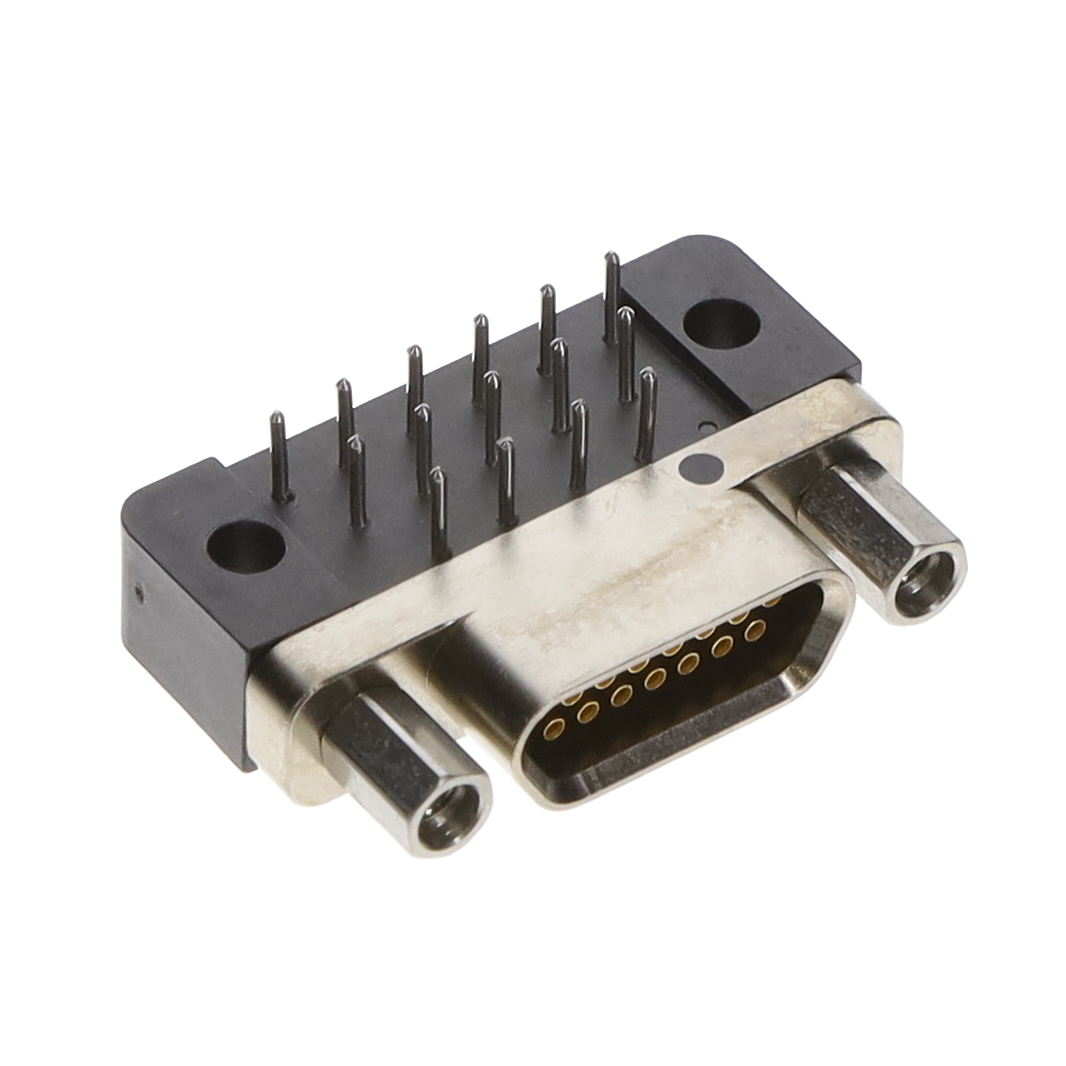 MS-262-015-435-220S AirBorn MS-262-015-435-220S is a 15-position Micro-D receptacle with female sockets, featuring through hole right angle mounting and solder termination.