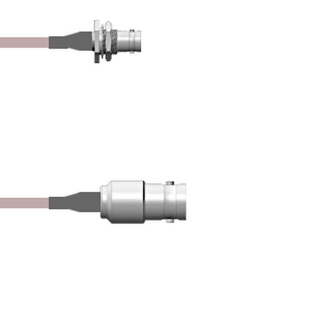 Q-0100200010.5M CBL ASSY BNC JACK RG178 19.69"