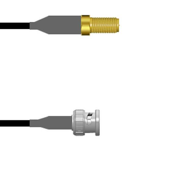 Q-7200L00080.5M SMA-SJ/BNC-SP RG58 0.5M