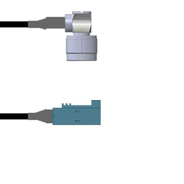 Q-2F05F00080.5M CBL ASSY N-FAKRA P-J RG58 19.69"