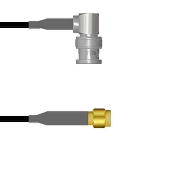 Q-0D0680003012i CBL ASSY RP-SMA-BNC PL RG174 12"