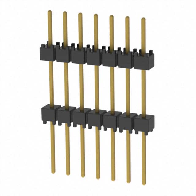 EW-07-12-G-S-500 CONN HDR 7POS 0.1 STACK T/H GOLD