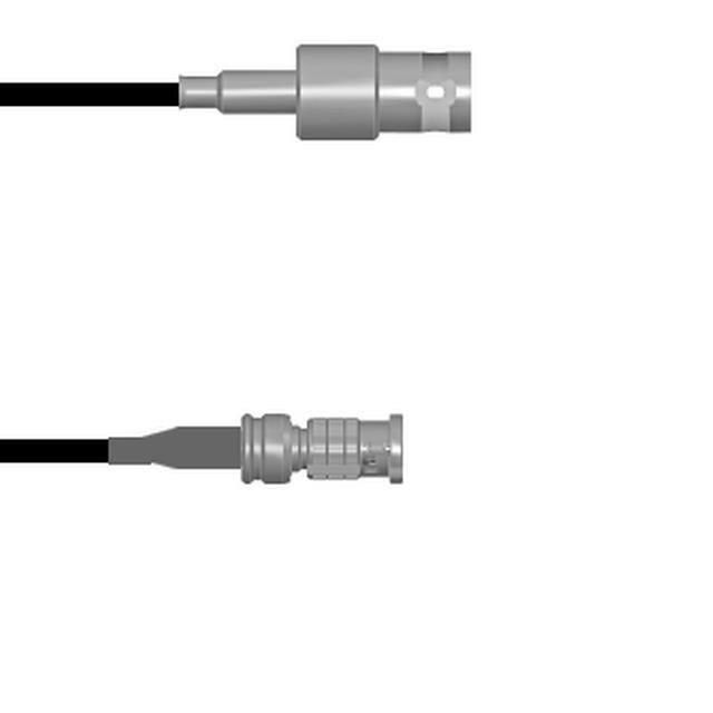 Q-0305H0003003i CBL ASSY BNC-HD-BNC J-P RG174 3"