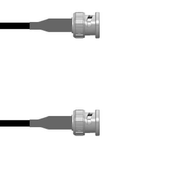 Q-0L00L00080.5M CBL ASSY BNC PLUG RG58 19.69"