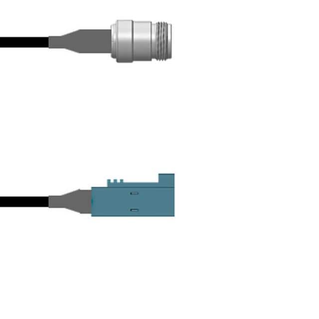 Q-1W05F00082.5M CBL ASSY N-FAKRA JACK RG58 2.5M