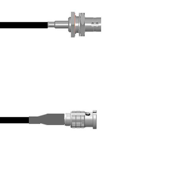 Q-0400V0003003i CBL ASSY BNC-HD-BNC J-P RG174 3"
