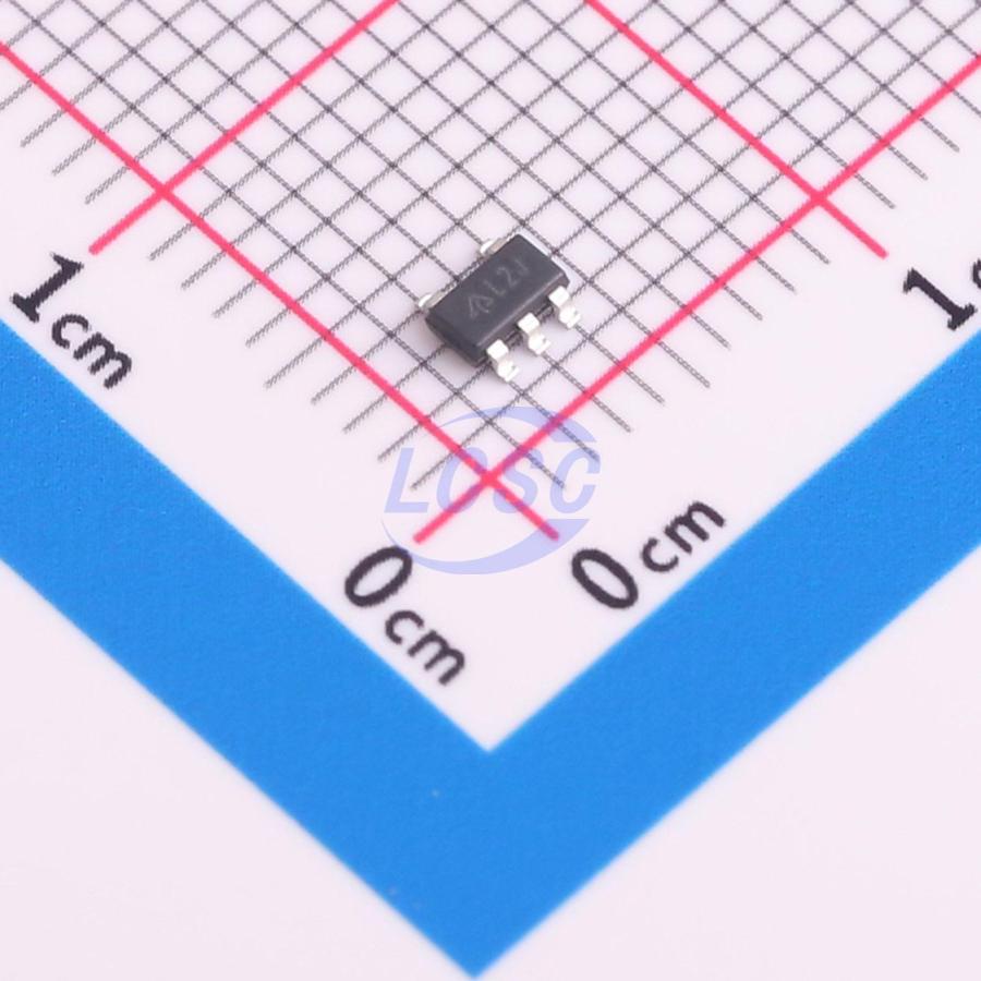 AP3428AKTTR-G1 The Diodes Incorporated AP3428AKTTR-G1 is a 1A step-down DC-DC buck converter. It features an adjustable output voltage and operates with an input voltage range of 2.5V to 5.5V.