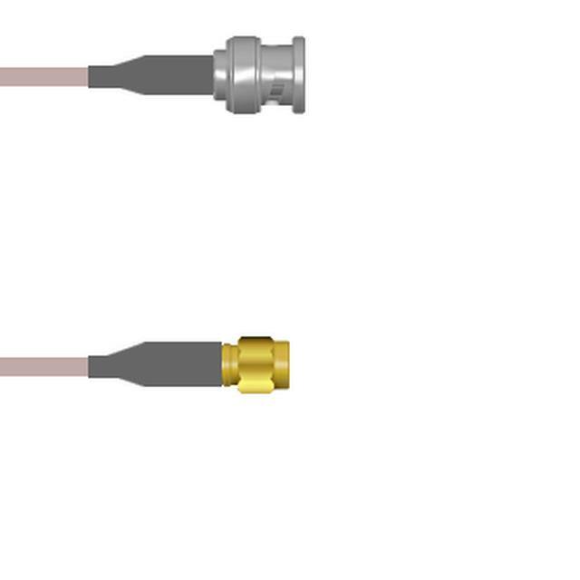 Q-0M03F000H012i CBL ASSY BNC-SMA PLUG RG142 12"