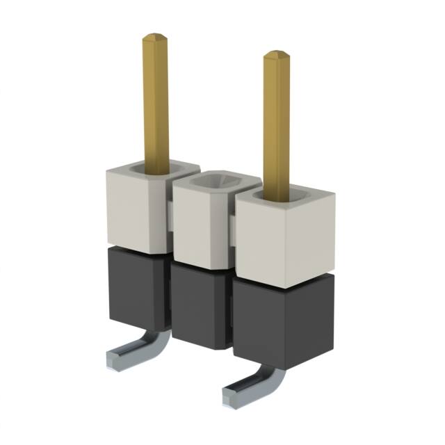 HW-03-08-FM-S-250-SM-002 CONN HDR 3POS 0.1 STACK SMD GOLD