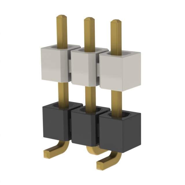 HW-03-16-G-S-350-SM CONN HDR 3POS 0.1 STACK SMD GOLD
