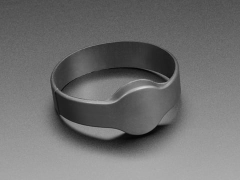 4043 This 13.56MHz RFID/NFC bracelet from Adafruit Industries LLC uses an NTAG213 chip for read/write capabilities. It is a passive tag suitable for various proximity applications.