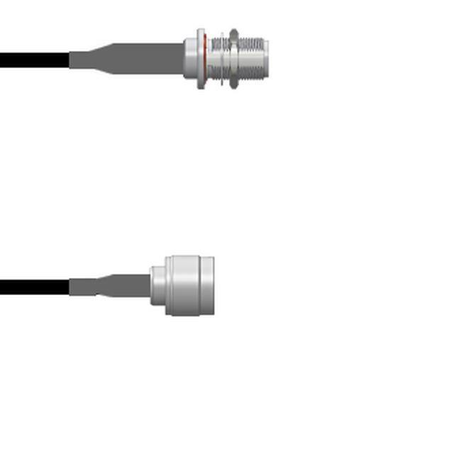 Q-1X02N0008018i CBL ASSY N-TYPE J TO P RG58 18"