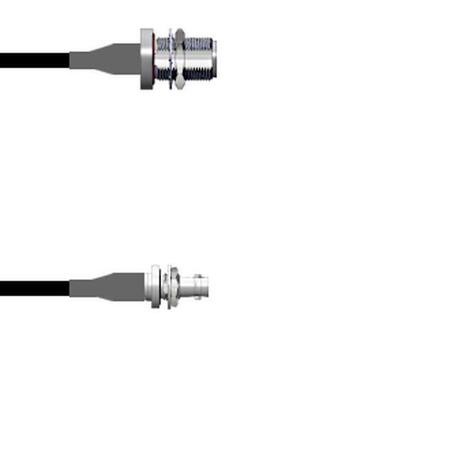 Q-1T00P00030.5M CBL ASY HD-BNC TO N RG174 19.69"
