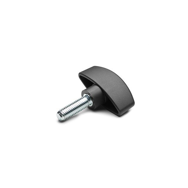 8723 The Elesa USA Corporation 8723 is a CTL.476/30 p-M6x20 wing knob with a 32mm diameter, M6 threaded stud, and a 2-arm bar/T style design. It is made from black glass-fibre reinforced polyamide.