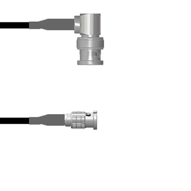 Q-0D00V0003001M CBL ASSY BNC-HD-BNC PLG RG174 1M