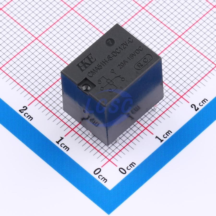 CMA51H-S-DC12V-C The CMA51H-S-DC12V-C is an automotive relay manufactured by Zhejiang HKE. It features RoHS3 compliance and an MSL of 1.
