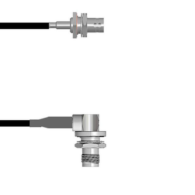 Q-040480003018i CBL ASSY BNC-TNC JACK RG174 18"