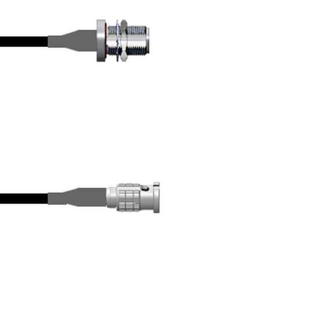 Q-1T00V00032.5M CBL ASSY HD-BNC TO N RG174 2.5M
