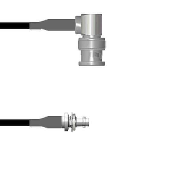 Q-0D00P0003003i CBL ASSY BNC-HD-BNC P-J RG174 3"