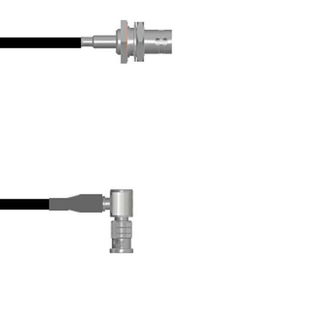 Q-0405G0003012i CBL ASSY BNC-HD-BNC RG174 12"