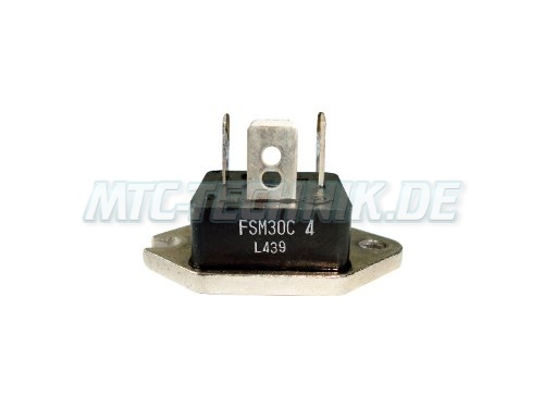 FSM30C4 The Hitachi FSM30C4 is a single triac with a voltage rating of 400V and a current rating of 30A. This component is listed as used but tested.