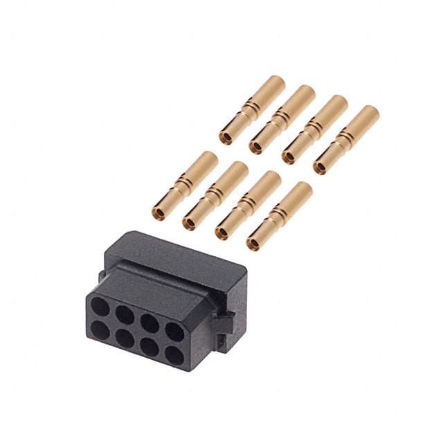 M80-8880805 CONN RCPT 8P CRIMP 24-28AWG GOLD