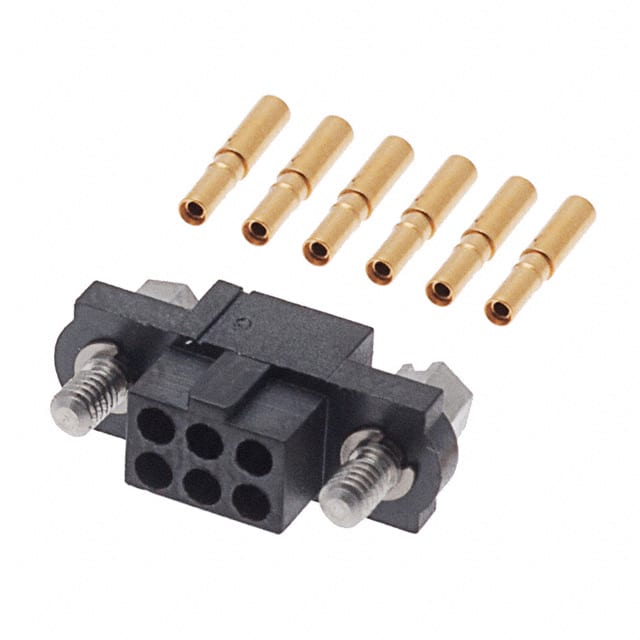 M80-4610605 CONN RCPT 6P CRIMP 24-28AWG GOLD