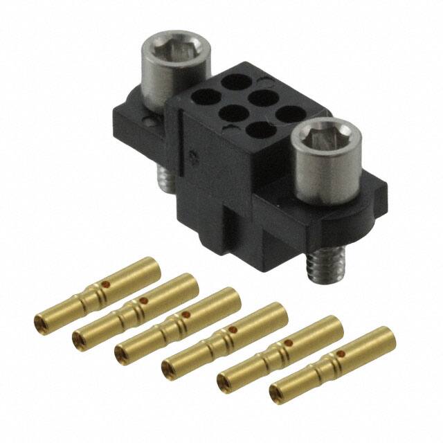 M80-4810605 CONN RCPT 6P CRIMP 24-28AWG GOLD