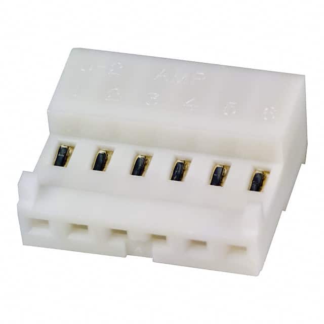 3-643814-6 CONN RCPT 6POS IDC 24AWG TIN