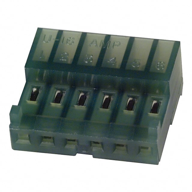 643816-6 CONN RCPT 6P IDC 28AWG TIN-LEAD