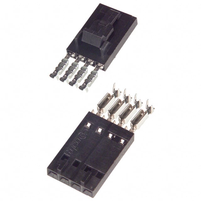 103957-3 CONN RCPT 4POS IDC 22-26AWG GOLD