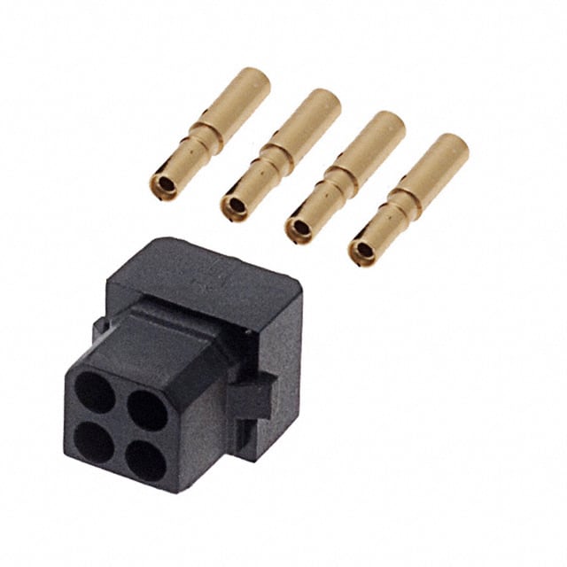 M80-8890405 CONN RCPT 4POS CRIMP 22AWG GOLD