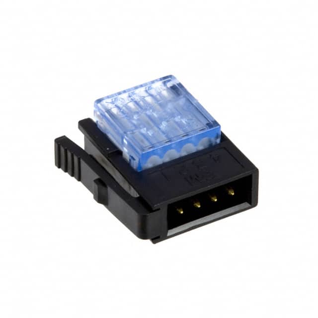 37104-A165-00E MB CONN PLUG 4POS IDC 20-24AWG GOLD