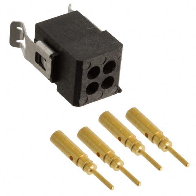 M80-8130405 CONN HEADER 4P CRIMP 22AWG GOLD
