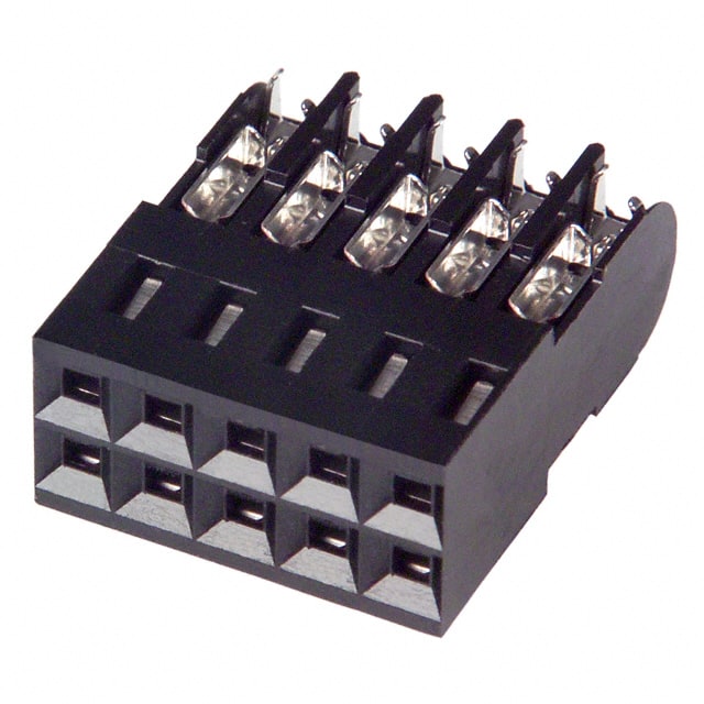 102398-3 CONN RCPT 10P IDC 22-26AWG GOLD