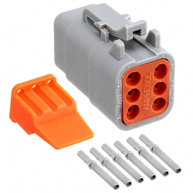 ATM06-6S-KIT01 CONN PLUG 6POS CRIMP 16-22AWG