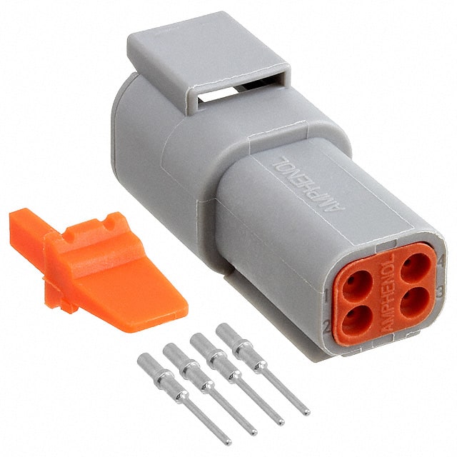 ATM04-4P-KIT01 CONN RCPT 4POS CRIMP 16-22AWG