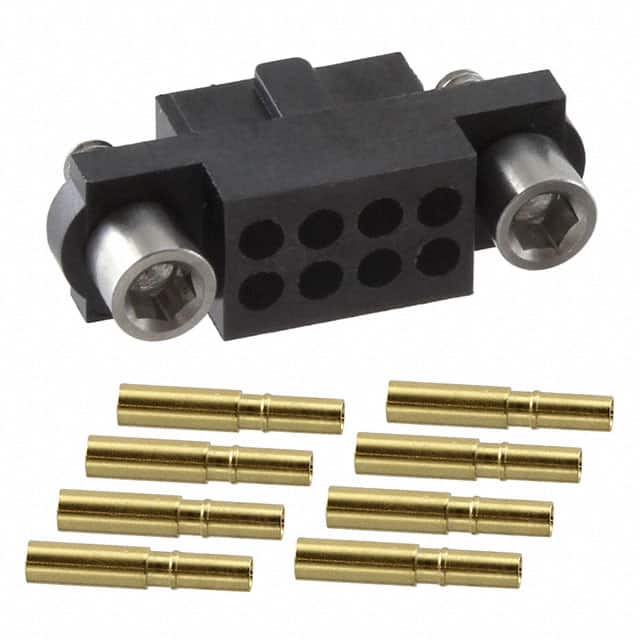 M80-4800805 CONN RCPT 8POS CRIMP 22AWG GOLD
